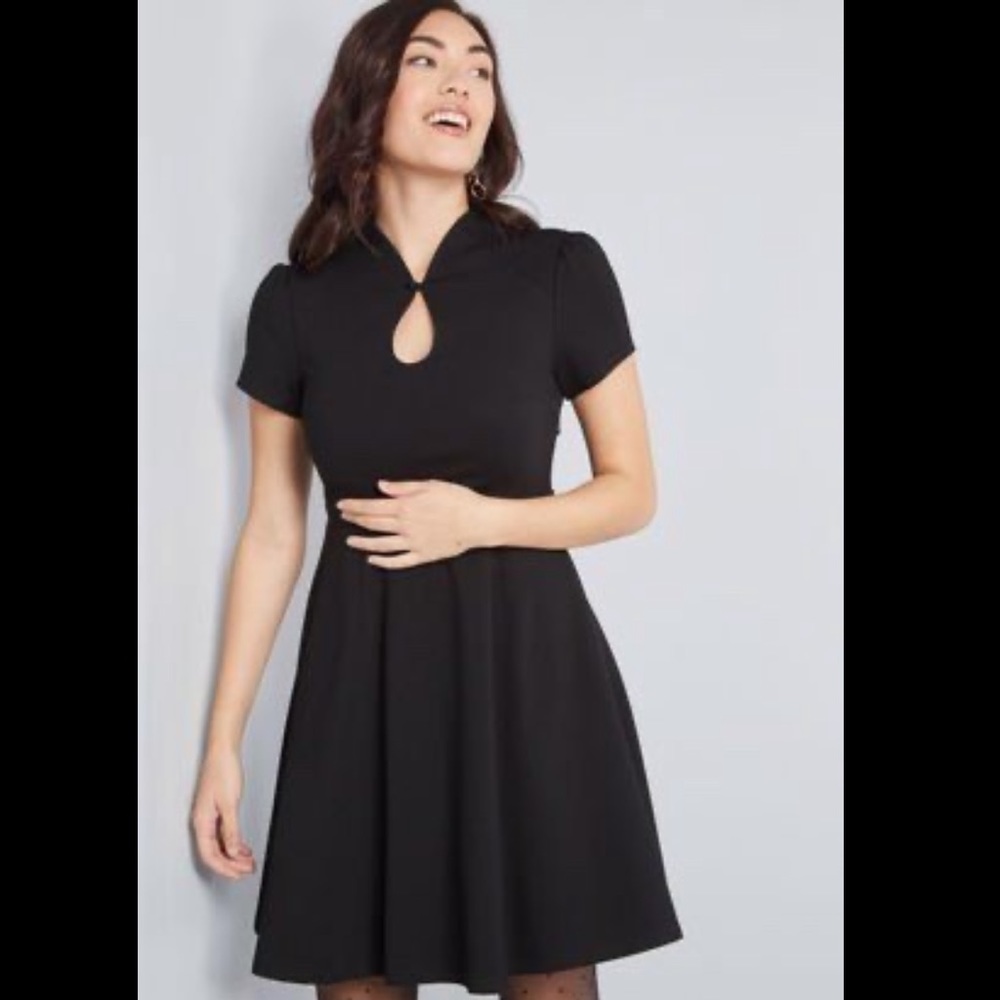 Black ModCloth High Society Dress